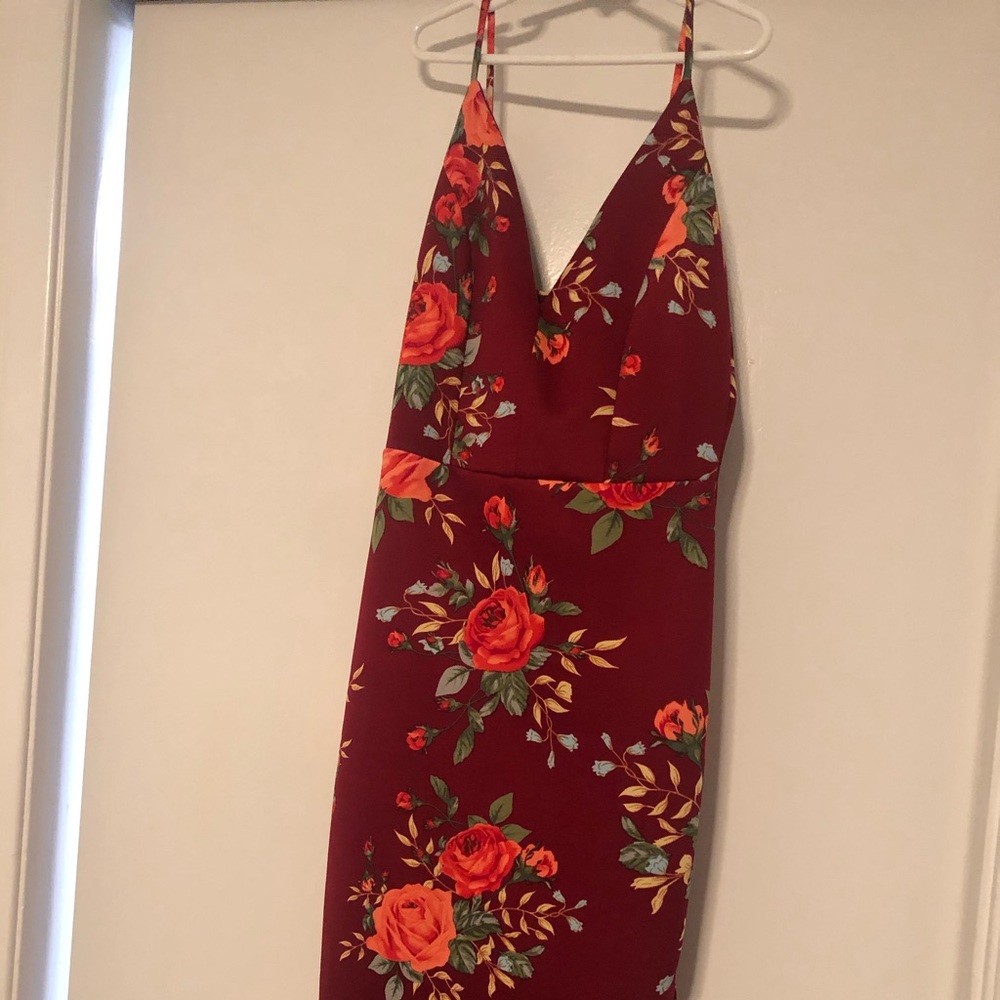 Fitted floral dress
